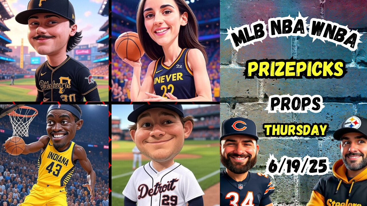 🔥 9 HOT MLB PROPS | 🏀 NBA PROPS | 🏀 WNBA PROPS | THURSDAY 6/19/25