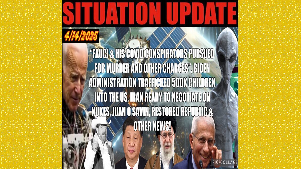 SITUATION UPDATE 4/14/25 - Iran Ready To Negotiate, Juan O Savin, Dulce Greys