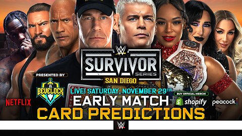 WWE Survivor Series 2025 - Match Card Predictions | Bevelock