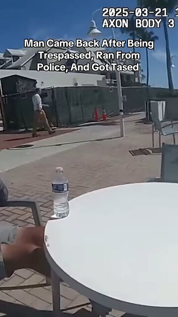 Trespassed Man Returns to Hotel,Runs from Police—Taser Deployed #bodycamfootage #hotelincident #japd