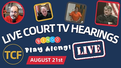 Court TV Coverage: Live Court Hearings - Aug 21 (The Courtroom Files)