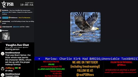 2025-09-20 19:00 EDT - On a Wing and a Prayer: with Deb65