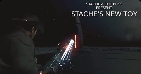 Stache’s New Toy