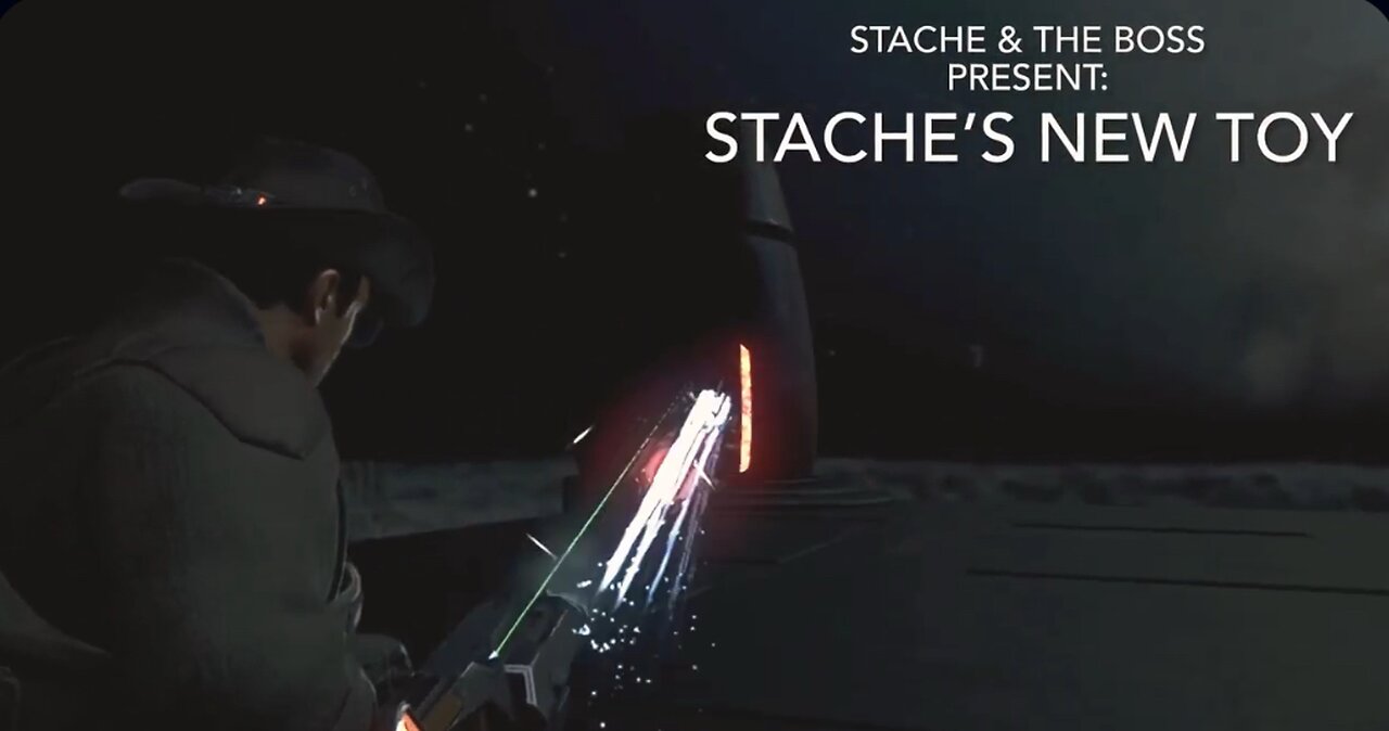 Stache’s New Toy