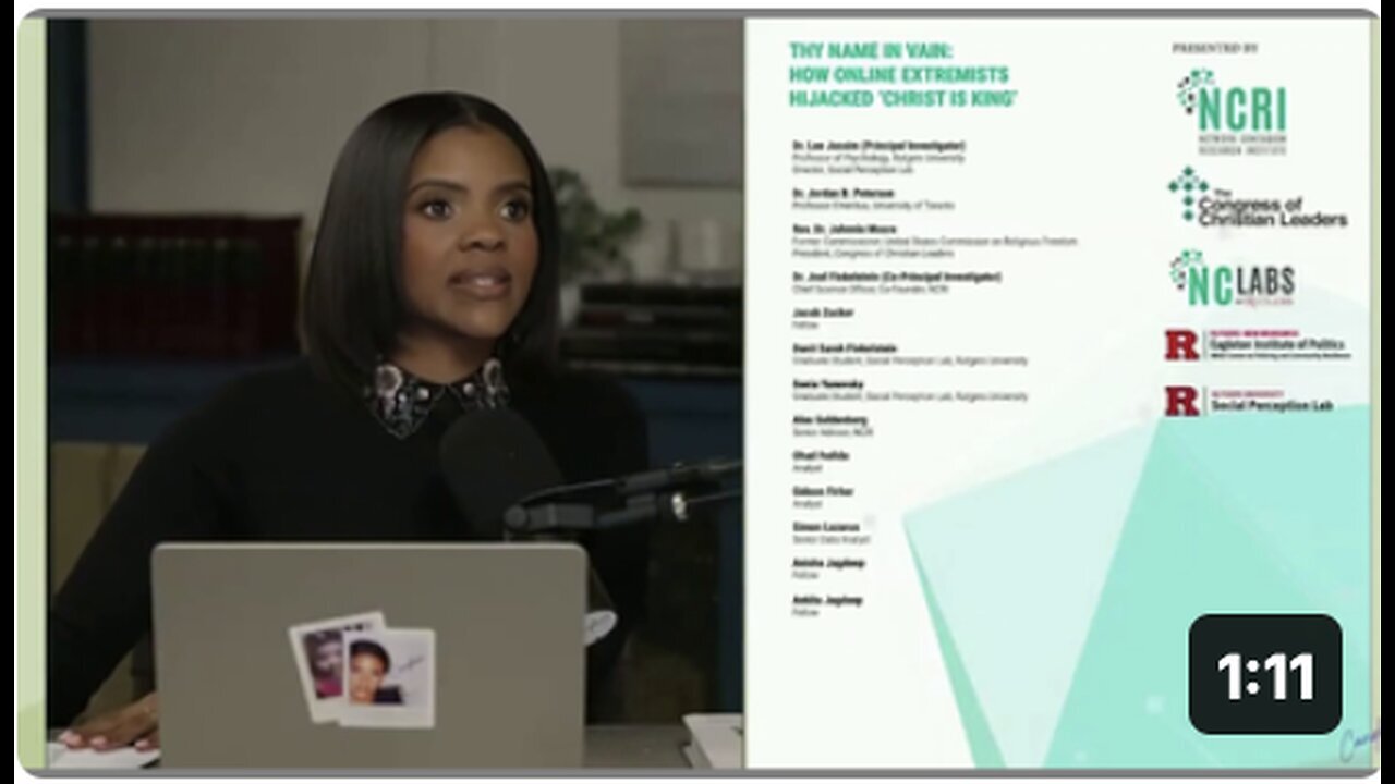 "Candace Owens Claims Study Funded by Jews Aimed to Instigate War Among Christians"