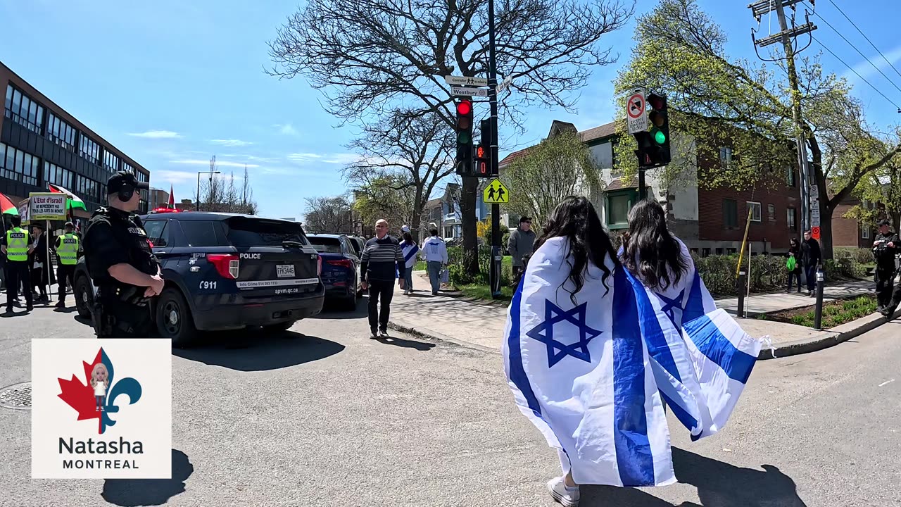 Yaldei School surrounded by Pro-Hamas Protesters
