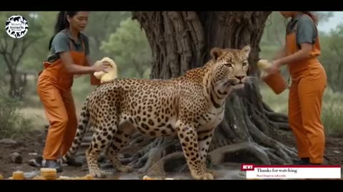 LEOPARD Infested with Millions of Parasites Rescued