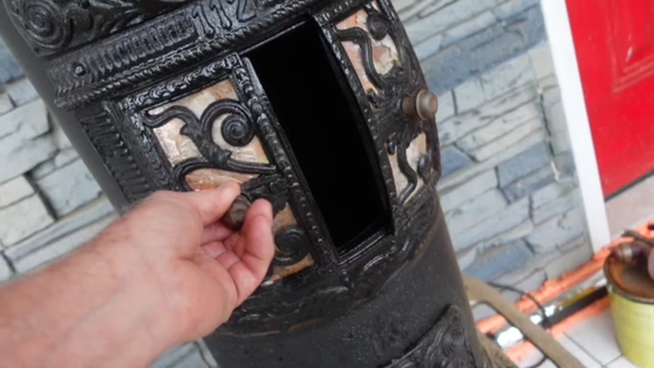 150+ Year Old Rob Roy Wood Stove 112 Broken Door Gets Fixed After 25 Years.