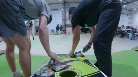 8.9.25 LOL TCL cornhole, doubles - Match 1