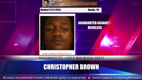 Mugshot TV - Live Arrest Booking Video Stream