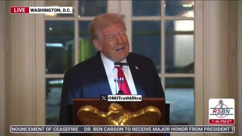 President Trump shows a model of the new White House Ballroom he’s building with his own money