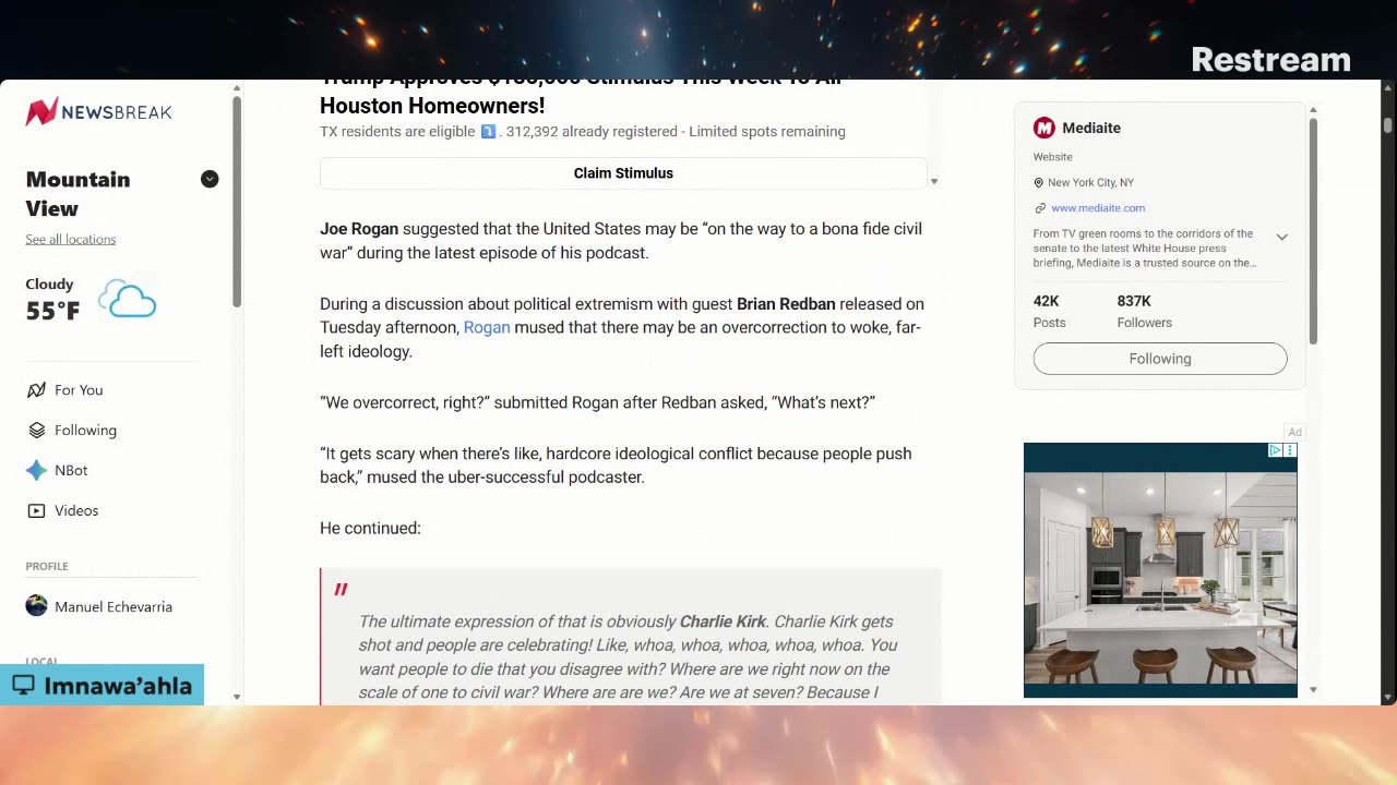 Joe Rogan says "AMERIKKKA ON ITS WAY TO A CIVIL WAR" #Biblical #Prophecy