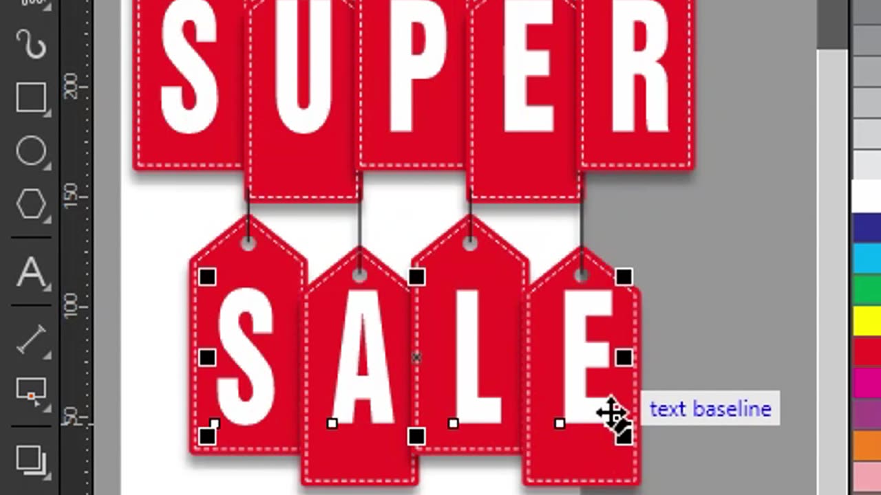 How to create a simple Super Sale sticker in CorelDraw