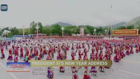 Xi's New Year's 2026 address with English subtitles
