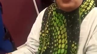 A Muslim woman storms into a church and insults priest, Jesus and Christian religion.