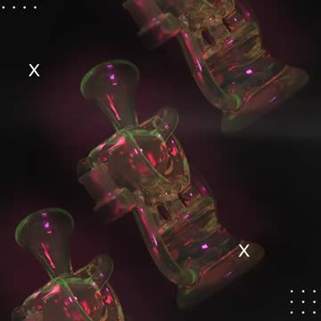 IC GLASS Neon Color Multi-Tubes Recycler