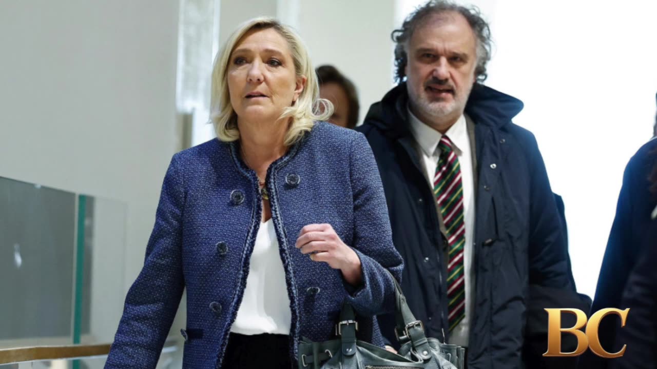 Trump says France should ‘free’ Marine Le Pen as he offers support to far-right leader