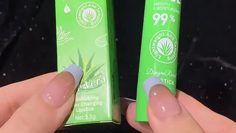 Natural Aloe Vera Moisturizing Lip Balm Color Changing Lipstick 💋💄