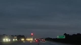 Plane crashes onto car while landing on Interstate 95 in Brevard County, Florida