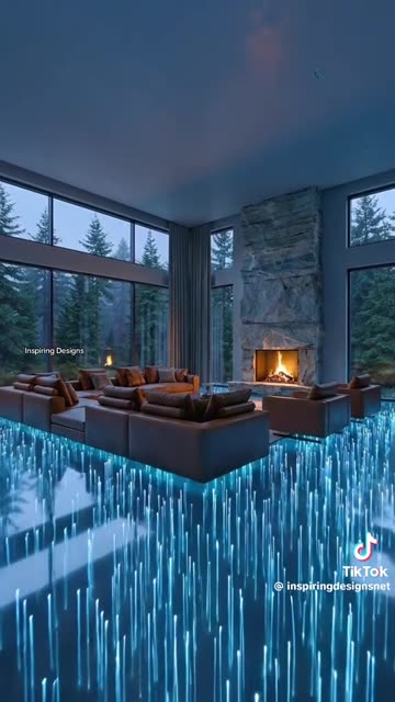 This light stick epoxy flooring looks absolutely incredible!