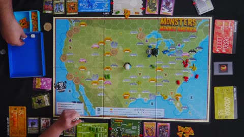 Part 1 Let's Play and Teach Monsters Menace America: Board Game Knights of the Round Table