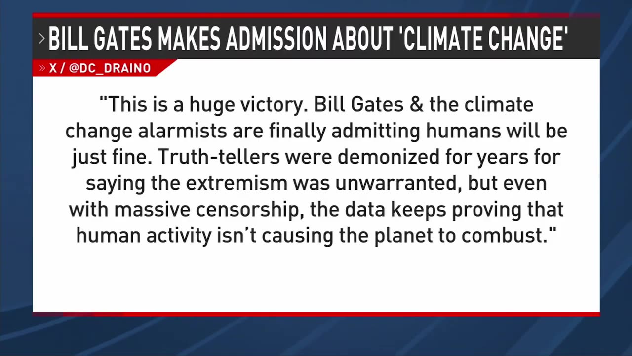 שוב הקונספירטורים צדקו וביל גייטס מודה עכשיו ששינוי האקלים לא יביא לקץ האנושות 2025