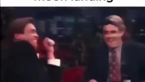 Jim Carrey mocking the moon landing!
