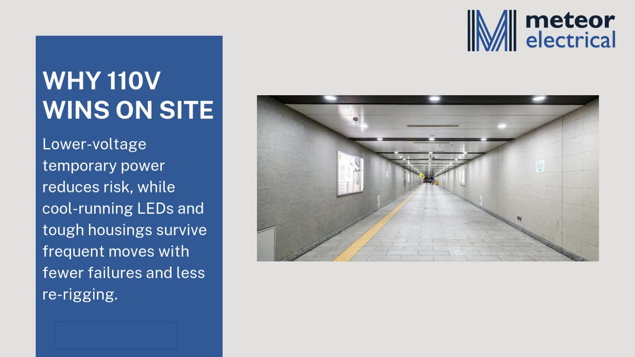 110V Site Lighting That Delivers Safety and Speed