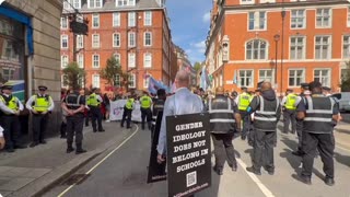 Billboard Chris at March for Life in London