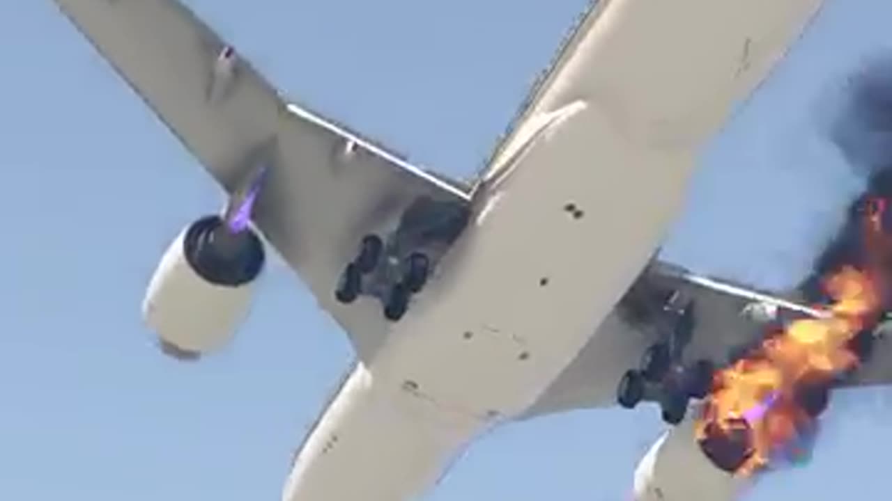 Emergency Landing Gone Wrong! ✈🔥 Shocking Moment Caught on Camera