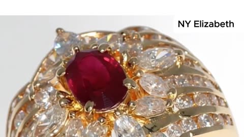BURMESE RUBY DIAMOND RING – K18 Yellow Gold