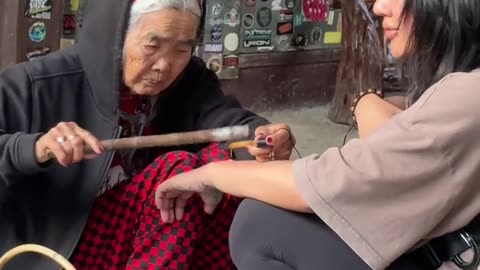 Traditional Filipino Tattoo by Legend Apo Whang Od