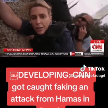CNN was caught faking an attack from hamas in isreal