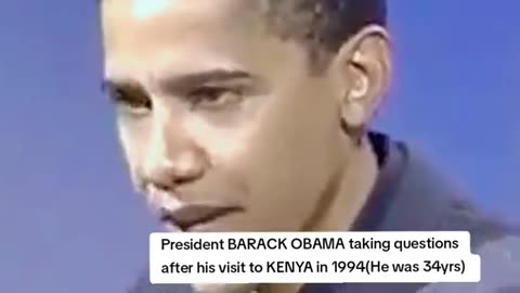 34 years old Barack Obama in Kenya | 1991 | speech