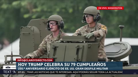 Desfile militar histórico: El Ejército celebra 250 años en el cumpleaños de Trump | EN VIVO desde Washington D.C.
