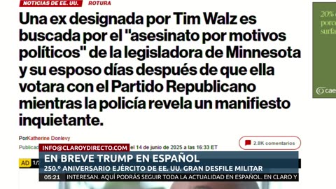 Desfile militar histórico: El Ejército celebra 250 años en el cumpleaños de Trump | EN VIVO desde Washington D.C.