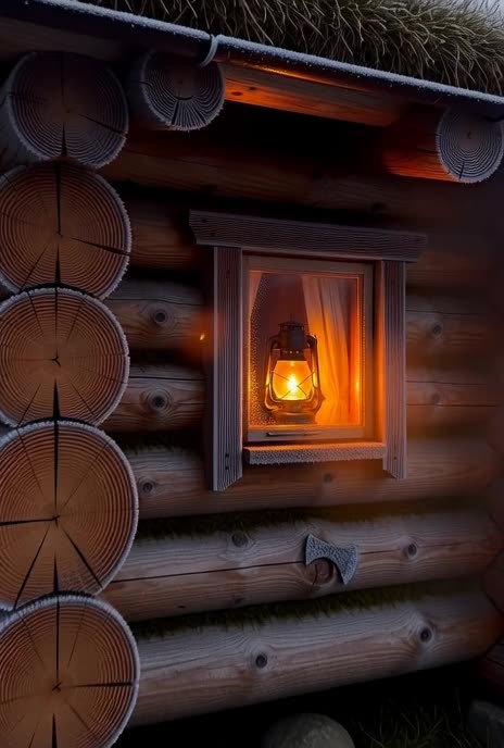 The Frosty Cabin Window, AI Video