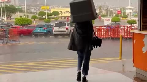 😂🌂️ Epic Umbrella Fail: When It's Not Just Rain That's Falling! | FunFM