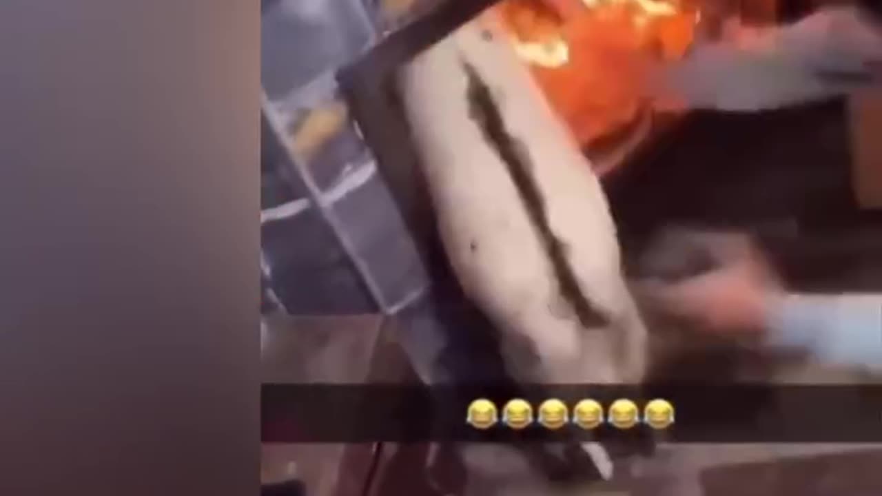 What happened to this animal? Is it trying to hang itself?"