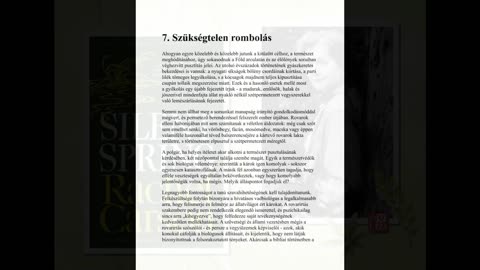 Néma tavasz - 7. fejezet - Szükségtelen rombolás