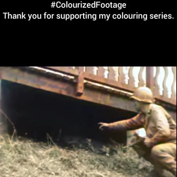 US Troops Uncover Hidden Pillbox WWII Colourized Footage #WW2