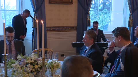 President Trump Participates in an Easter Prayer Service and Dinner