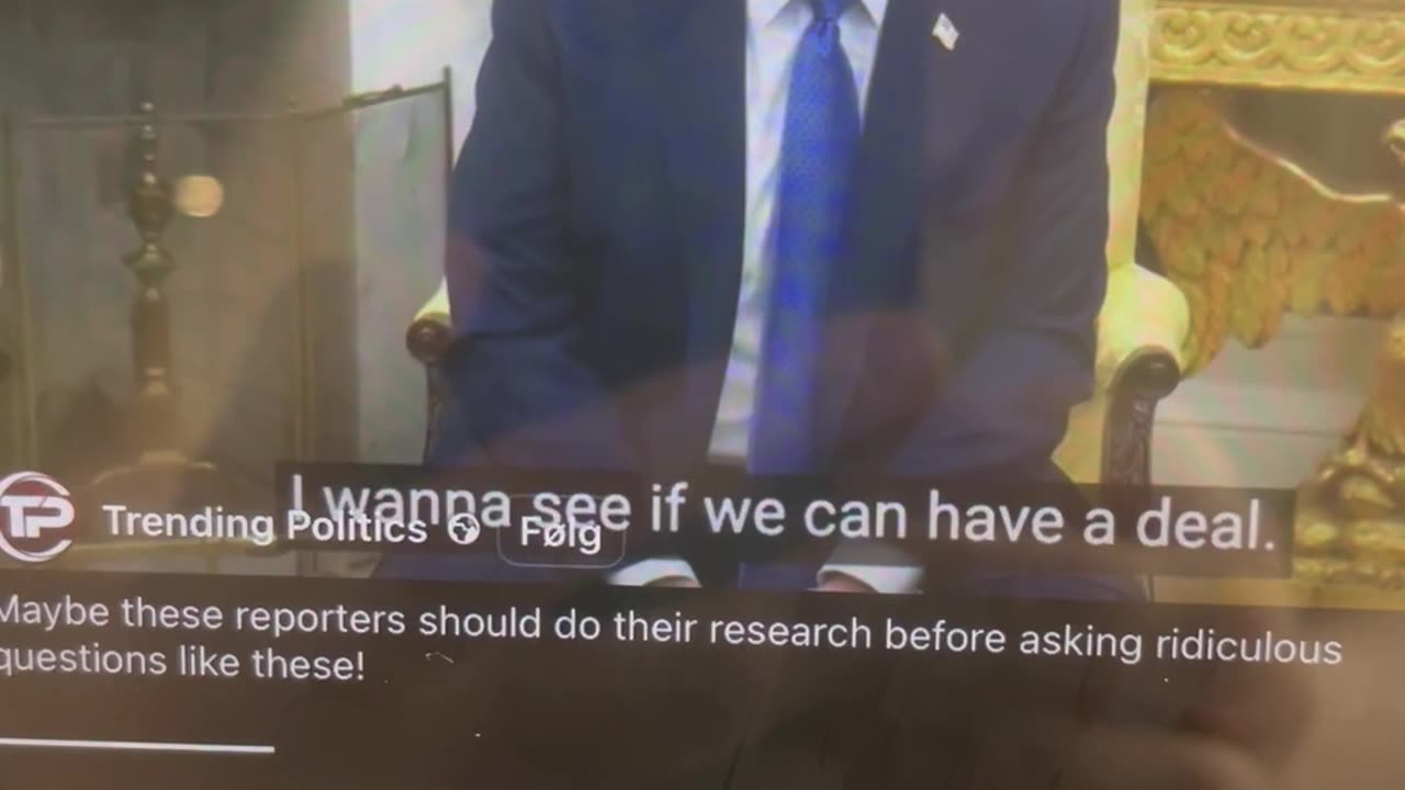 En samtale vi aldri får se i Norsk media. Desverre.