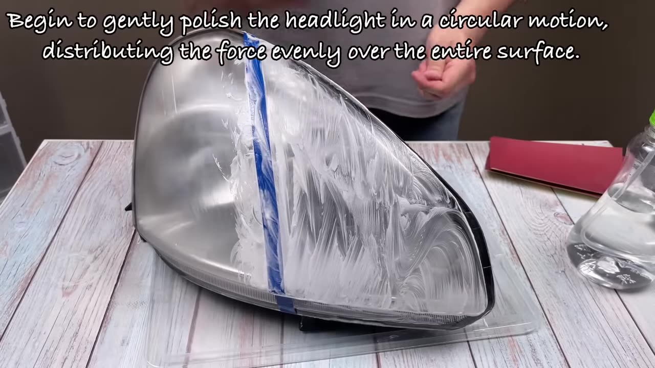 Applied to Foggy headlights and see what happens! restore shine to headlights