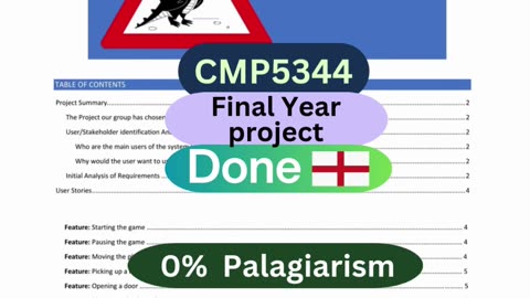 Student Work (Project) | CMP5344 Final Year Project Adventure Game System | BCU Birmingham