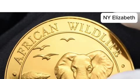 2015 Somalia Gold African Elephant – 1 oz .999 Fine BU Coin