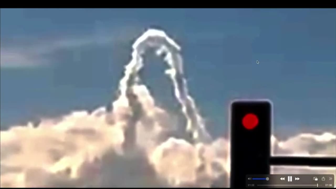 She was driving when ALL of the sudden the sky got REALLY weird!