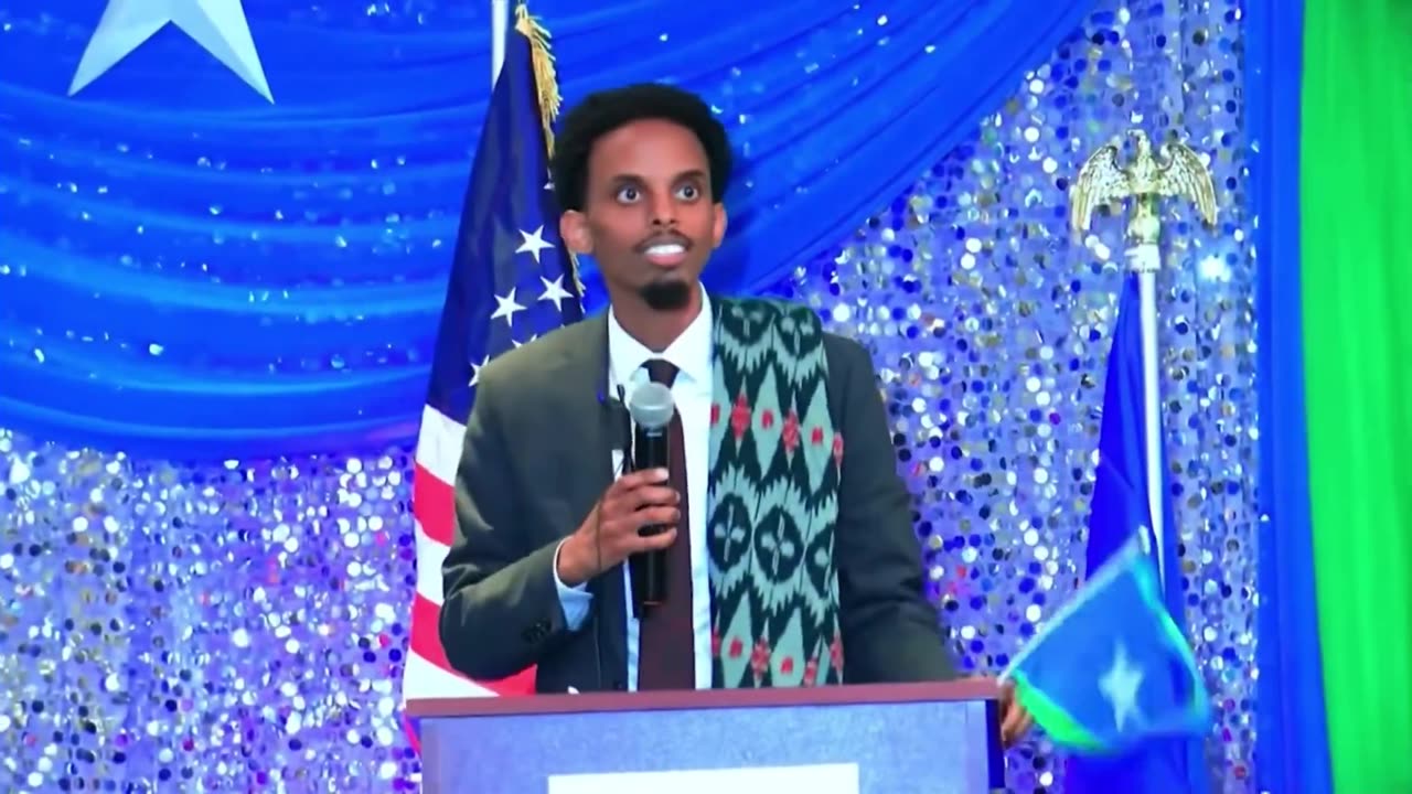 Omar Fateh, Minneapolis mayoral candidate waves foreign flag