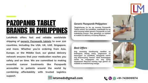 Pazopanib Tablet Cost Online Manila Philippines