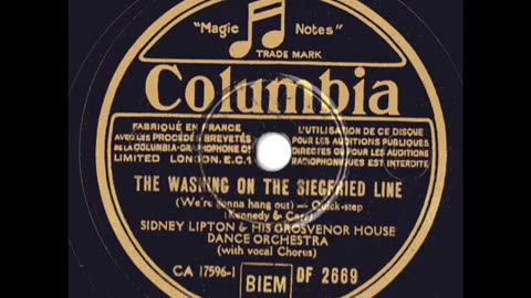 The washing on the Siegfried Line (We´re gonna hang out)